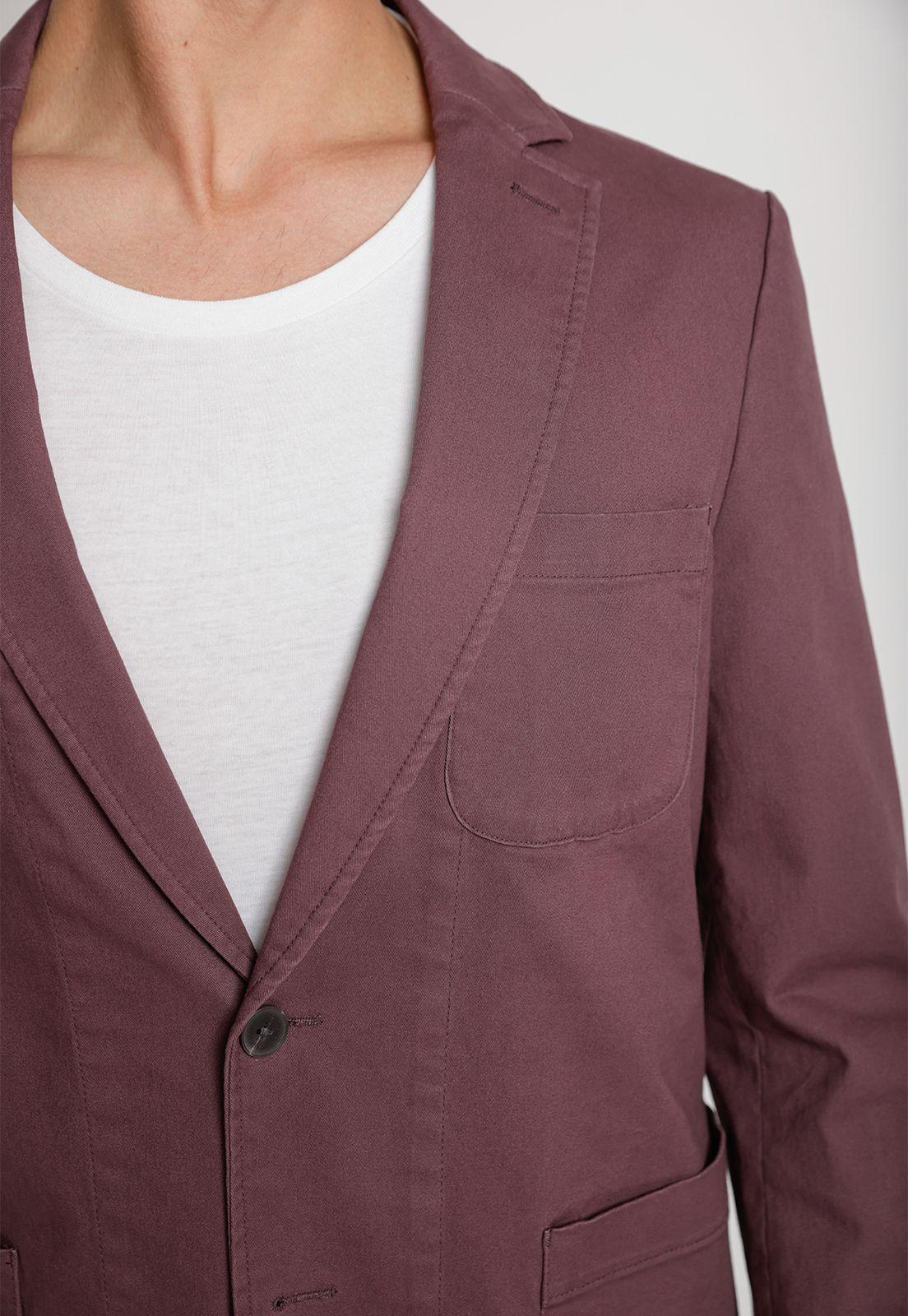 Chaqueta Hombre Casual Algodón Stretch Grape-2