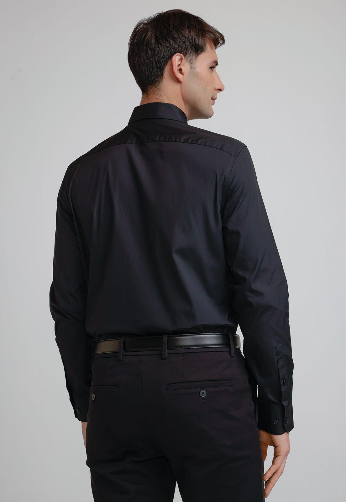 Camisa Hombre Smart Negro-1