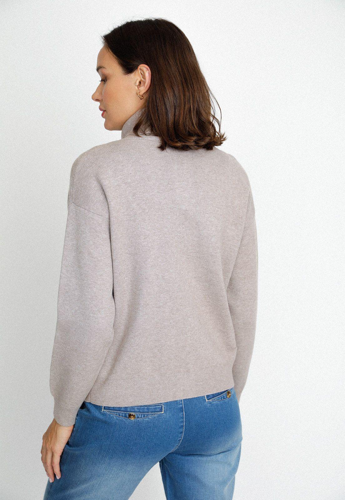 Polerón Tejido Lucia Beige-1