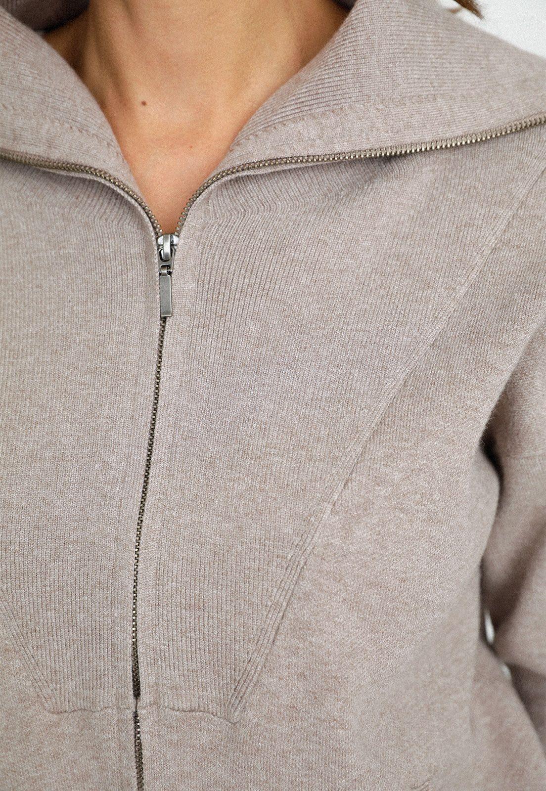 Polerón Tejido Lucia Beige-2