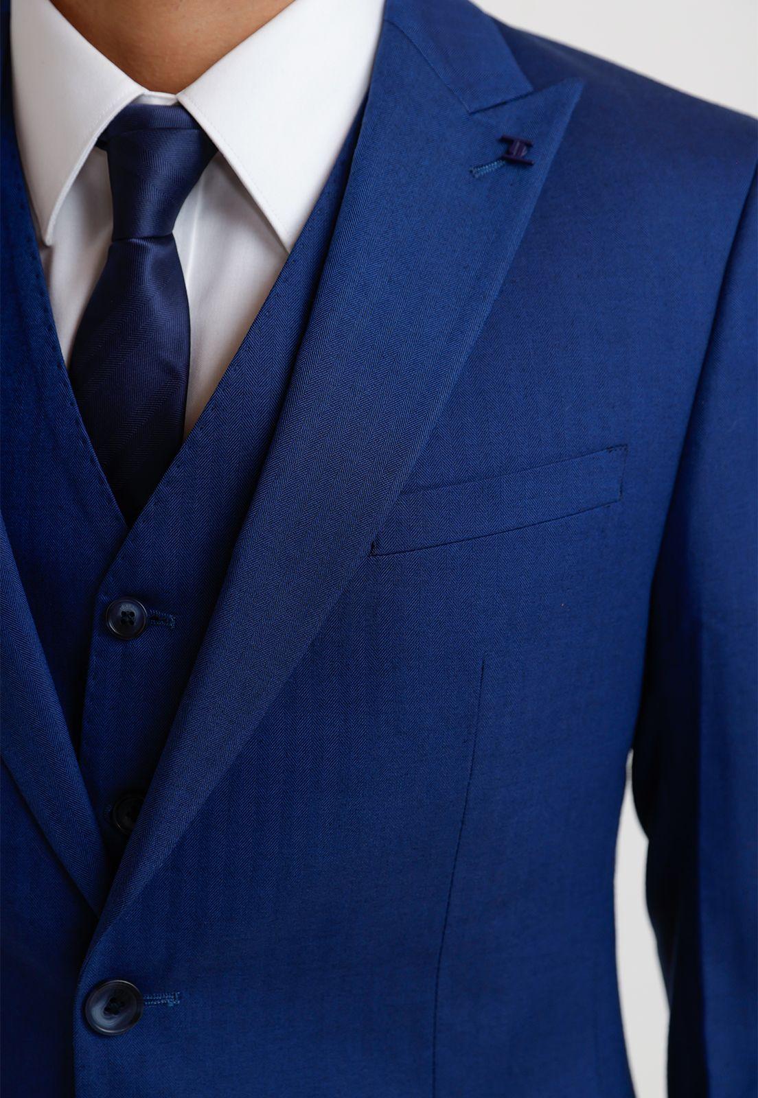 Traje Hombre Formal Graduación Azulino-2