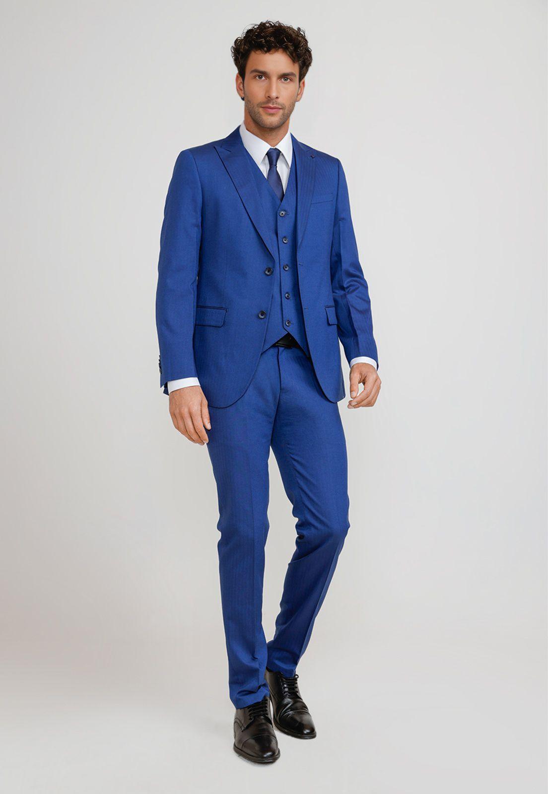 Traje Hombre Formal Graduación Azulino-3