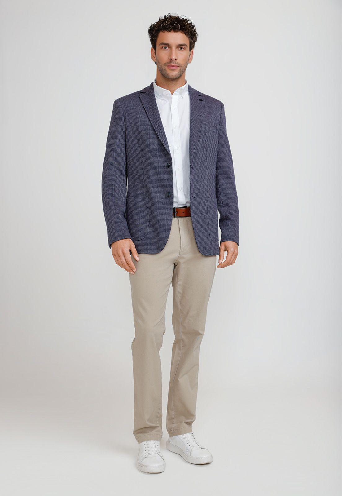 Chaqueta Casual Algodón Clark Azul-3