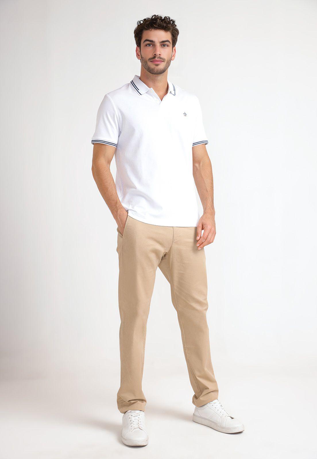 Polera Hombre Polo Blanco-3