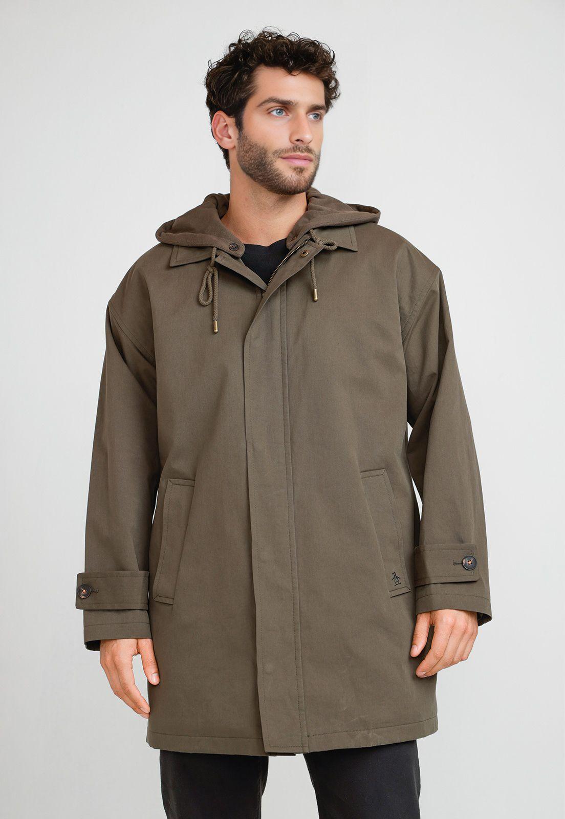 Chaqueta Hombre Acolchada Verde Oscuro-0