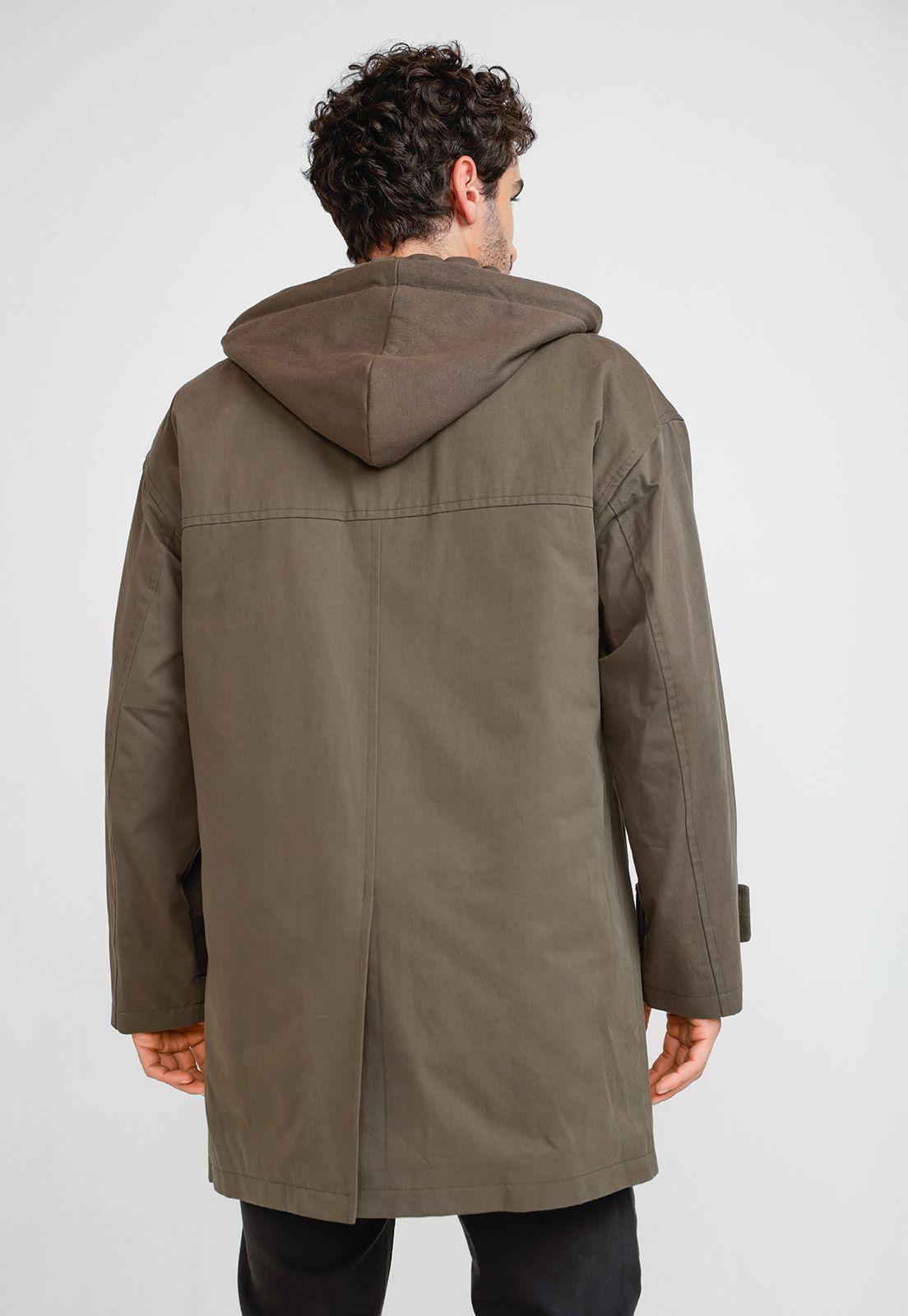 Chaqueta Hombre Acolchada Verde Oscuro-1