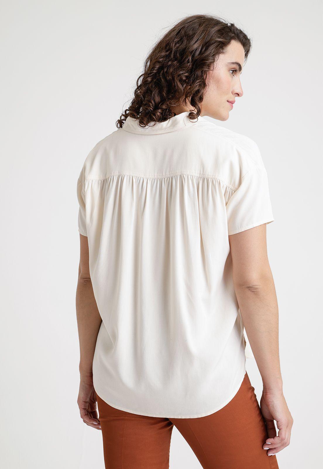 Blusa De Mujer Modelo Simos Color Natural-1