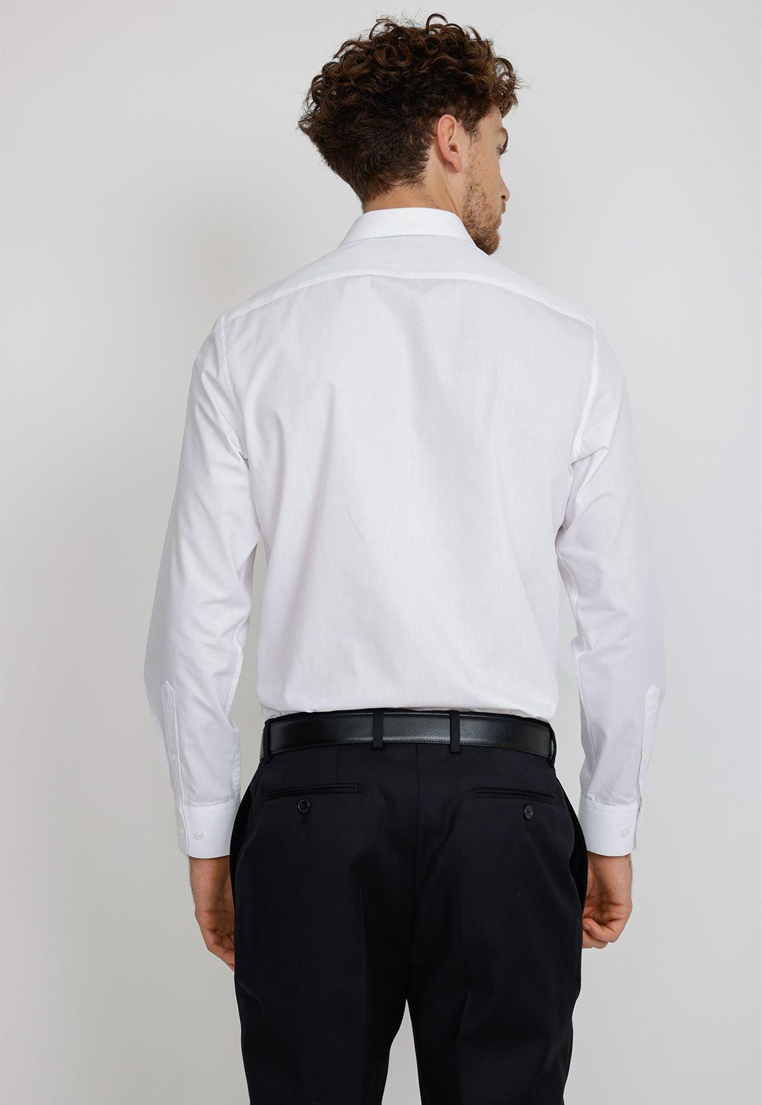 Camisa hombre Formal Regular fit Executive  Algodón Blanco -1