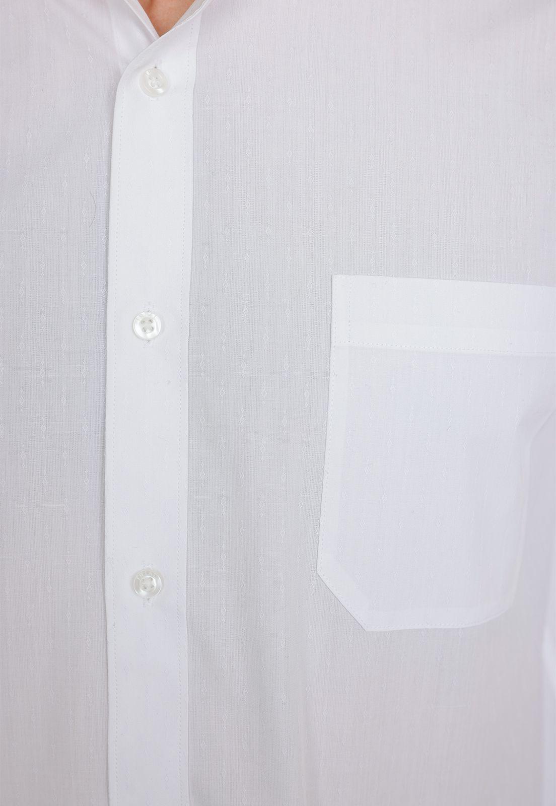 Camisa hombre Formal Regular fit Executive  Algodón Blanco -2