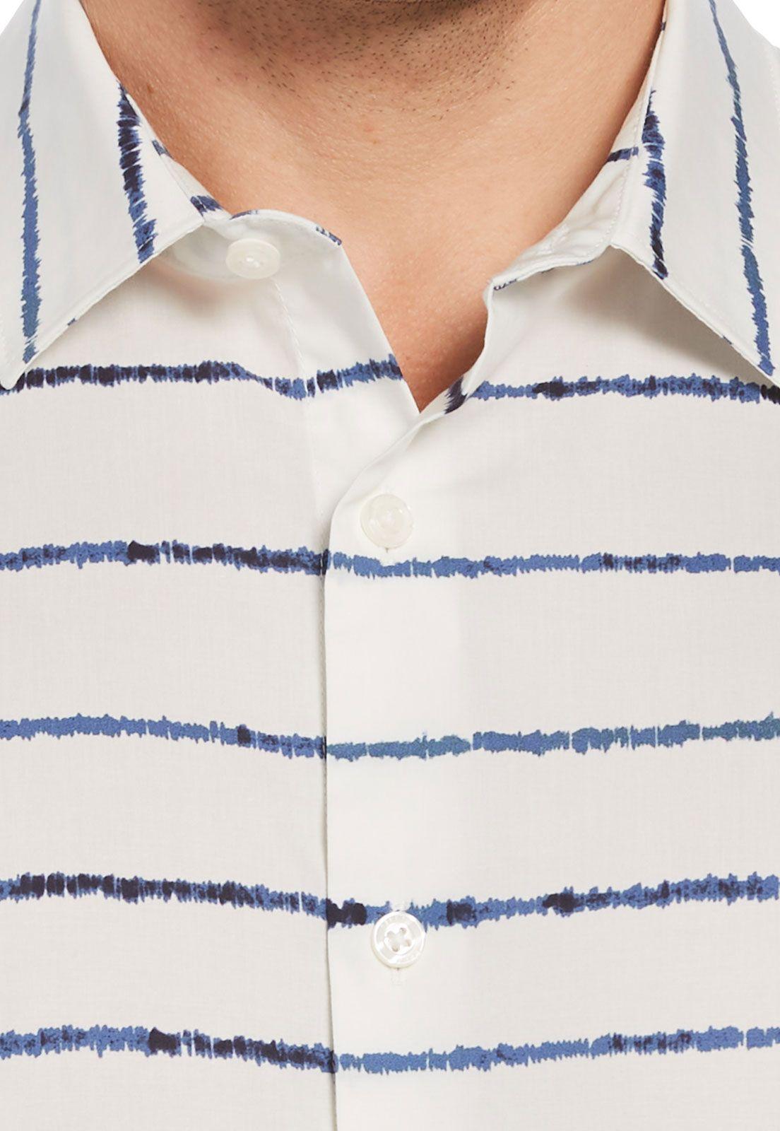 Camisa Casual Estampada Azul-2