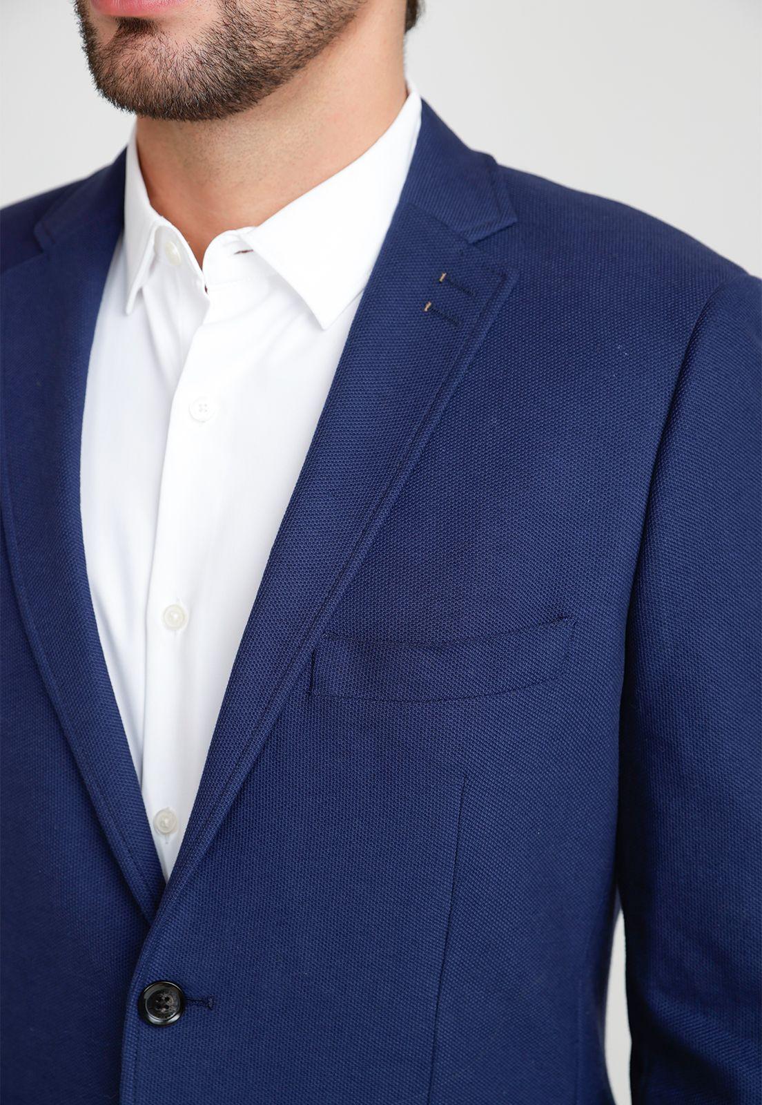 Chaqueta Hombre Stretch Azul-2