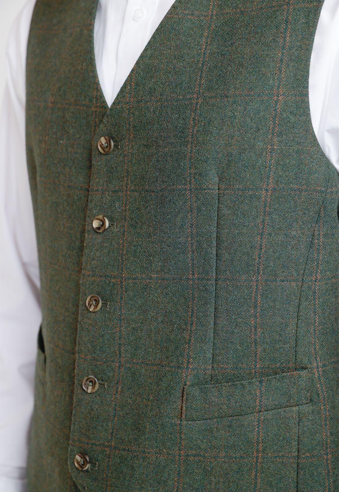 Gillet Hombre Formal Executive Verde-2