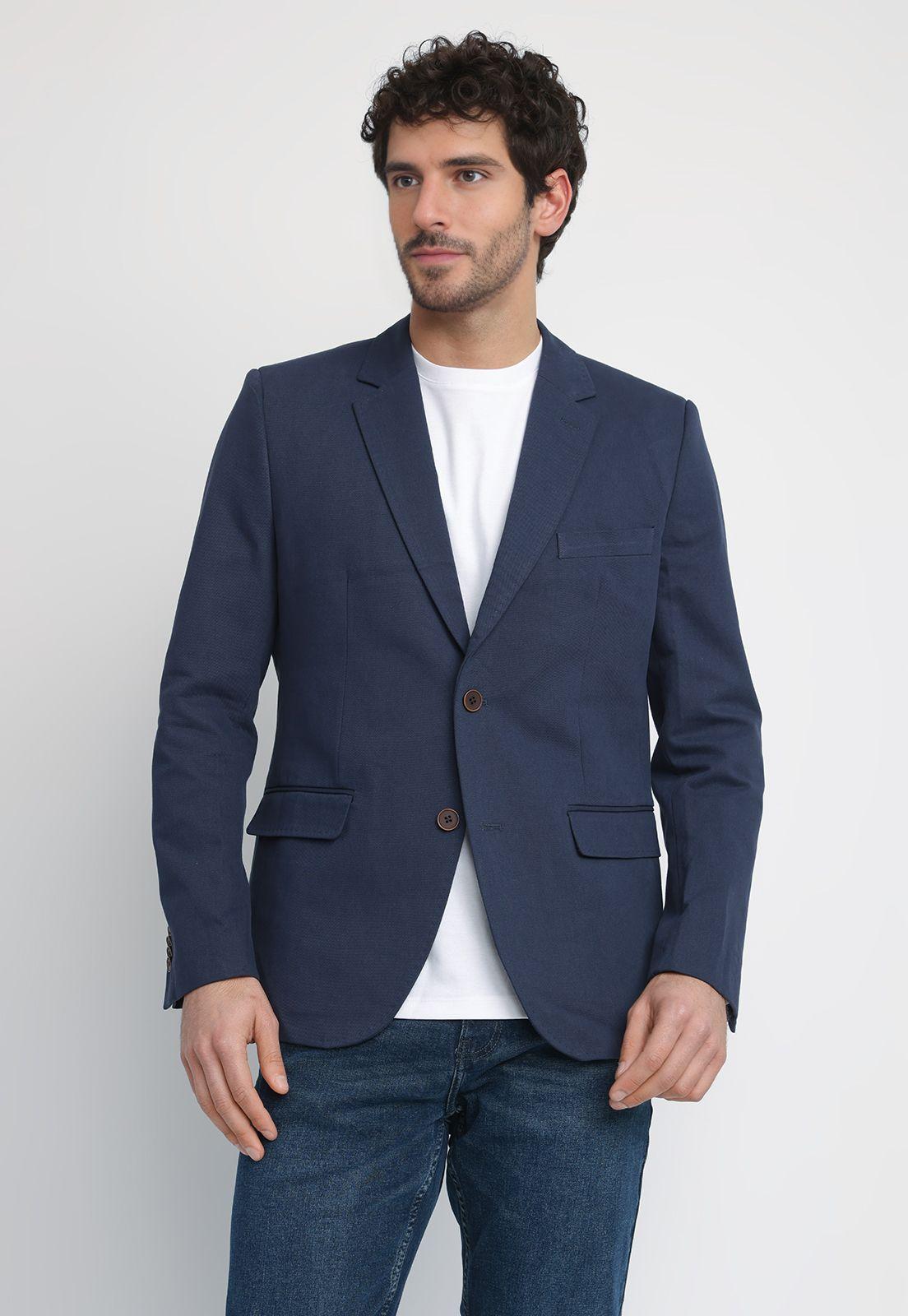 Chaqueta Hombre Algodón Navy THE BILLIE SLIM JACKET-0