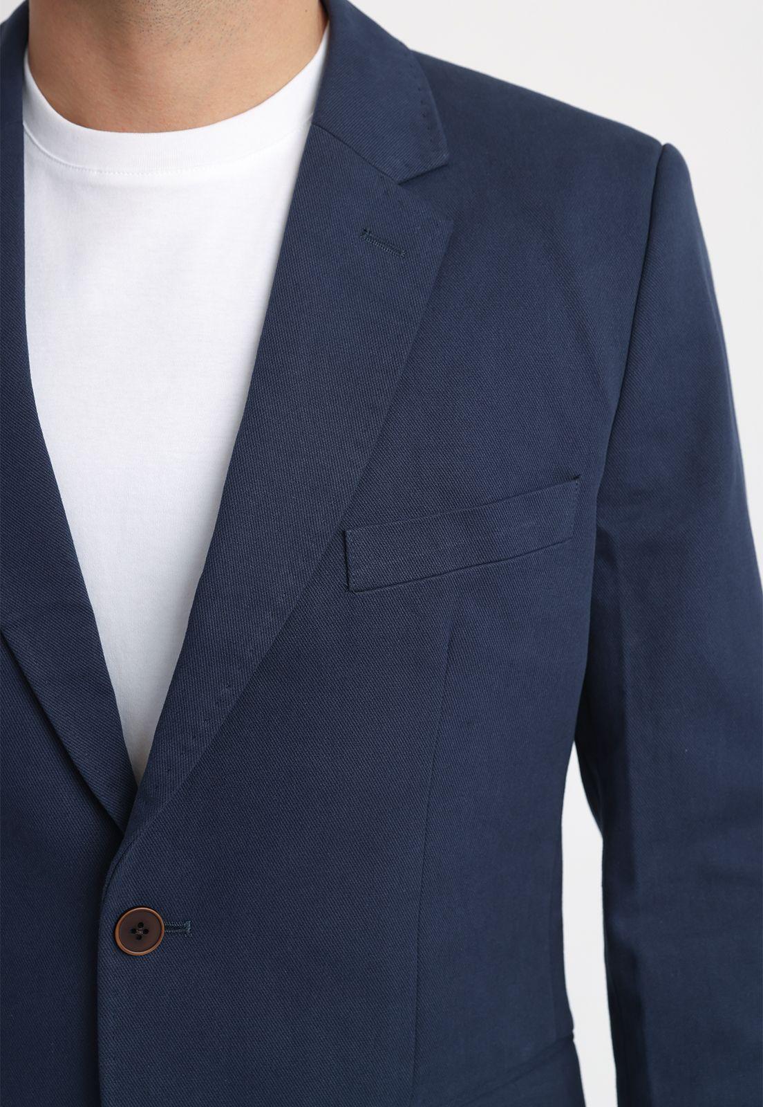 Chaqueta Hombre Algodón Navy THE BILLIE SLIM JACKET-2
