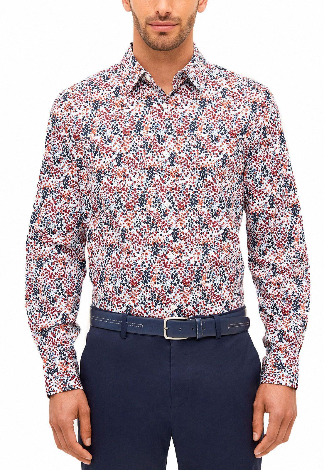 Camisa Estampado Floral Colores-0