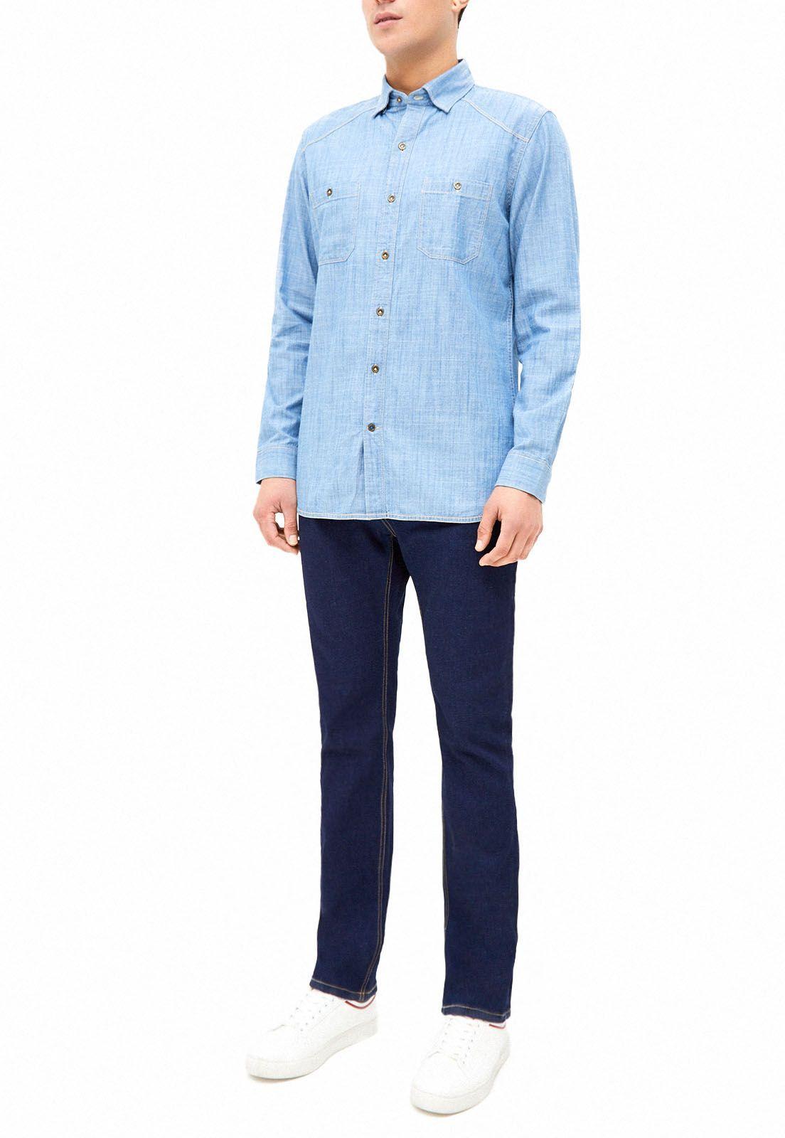 Camisa Guercino. Azul Claro-3