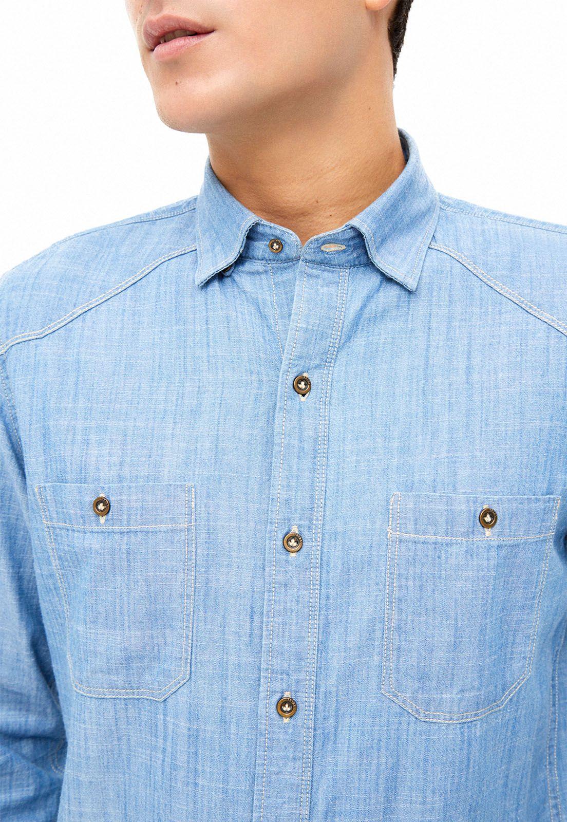 Camisa Guercino. Azul Claro-2