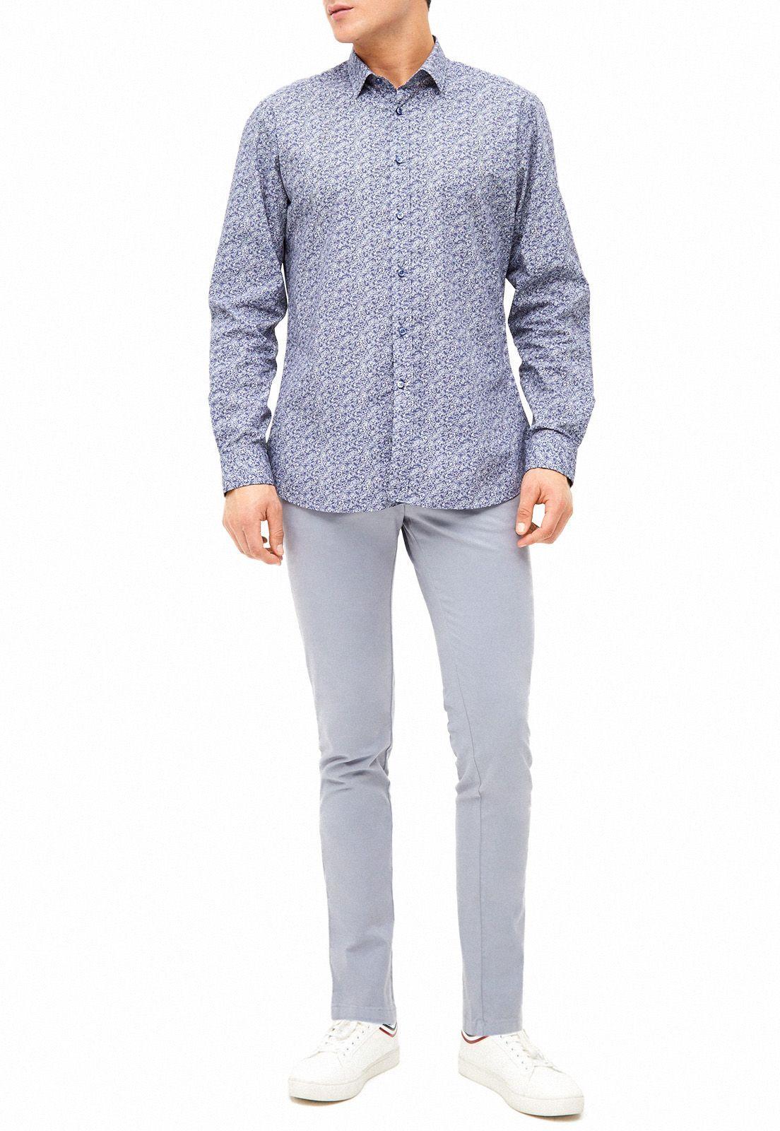 Camisa Ml Gokhan Azul-3