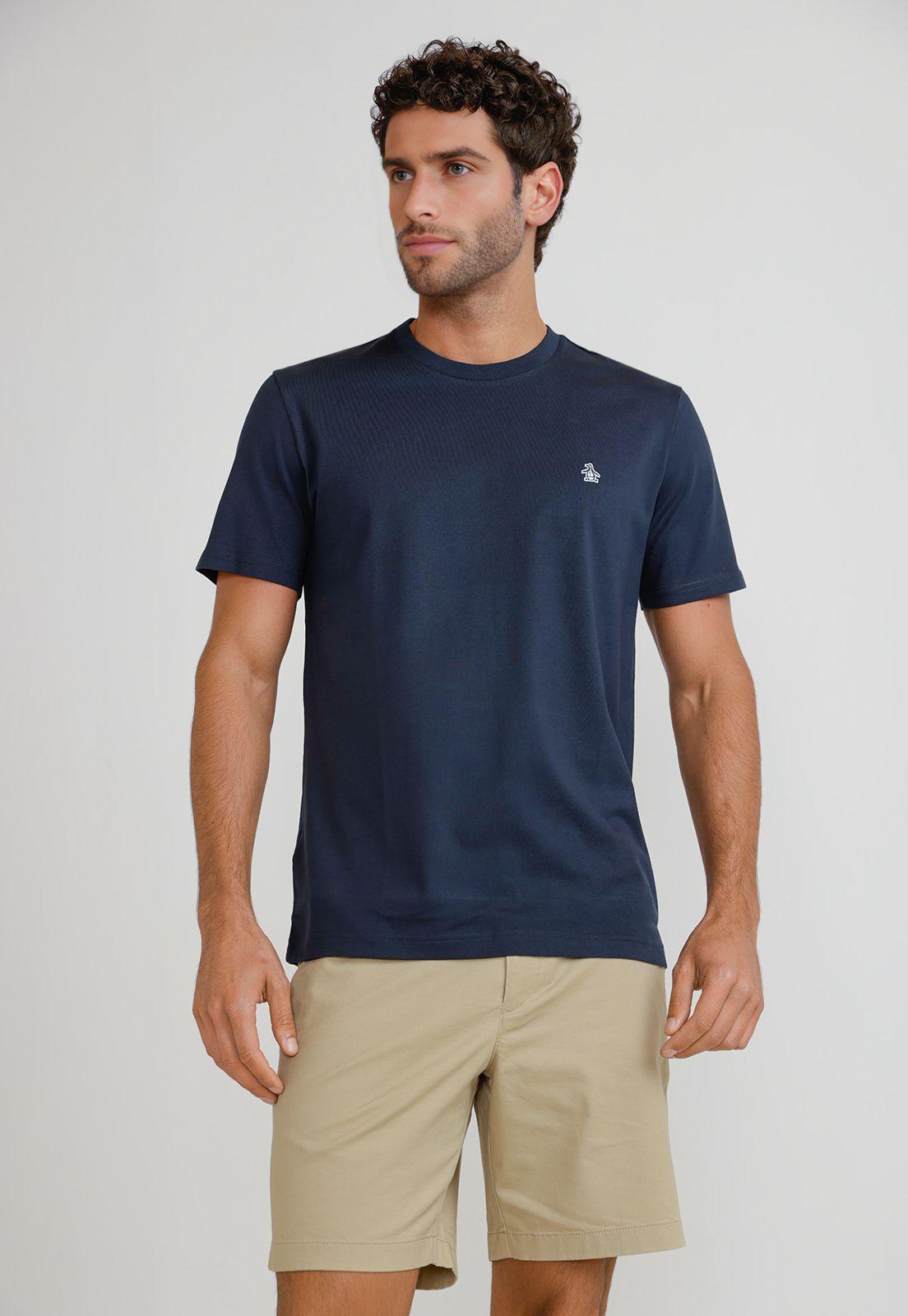 Polera Hombre Manga Corta Azul OPKB2001-0