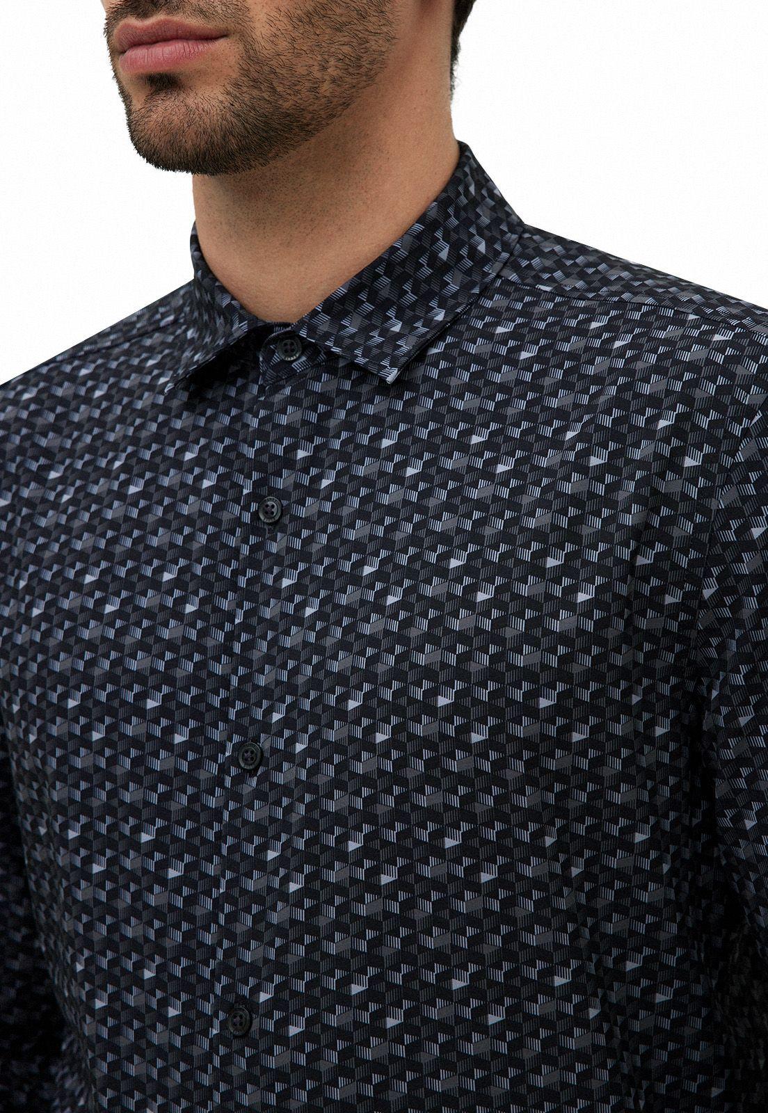 Camisa Casual Total Stretch Negro-2