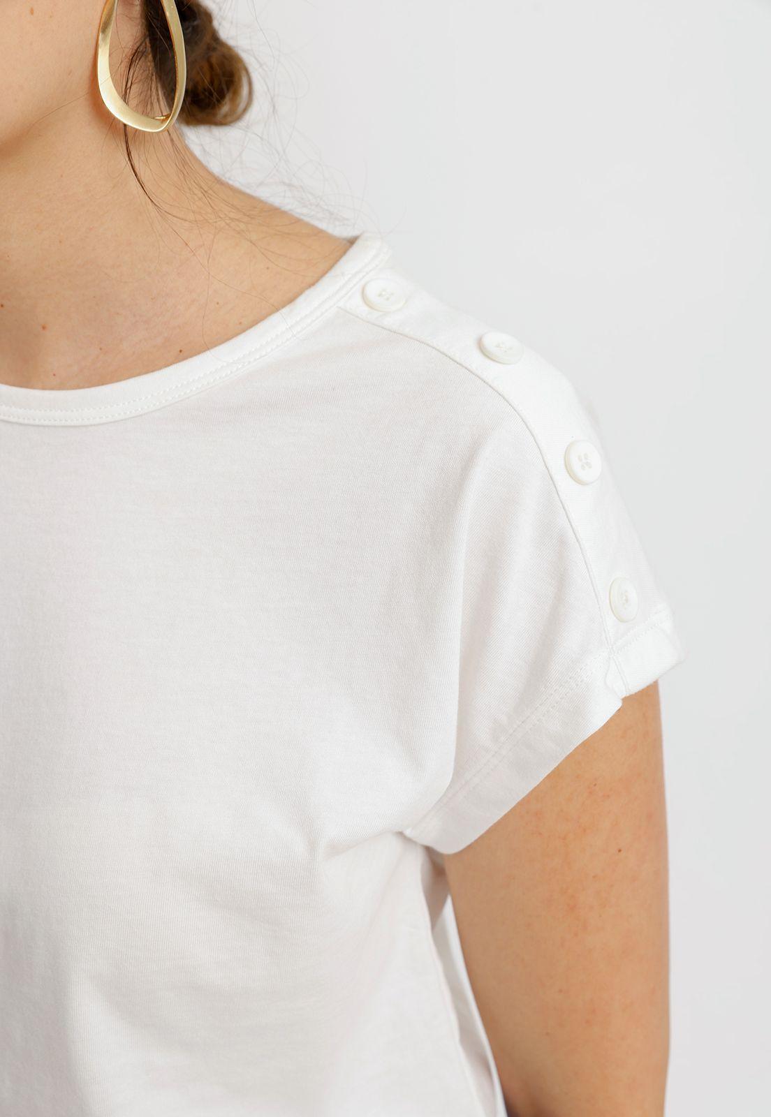 Polera Mujer Bilbao Algodón Peruano Blanco-2