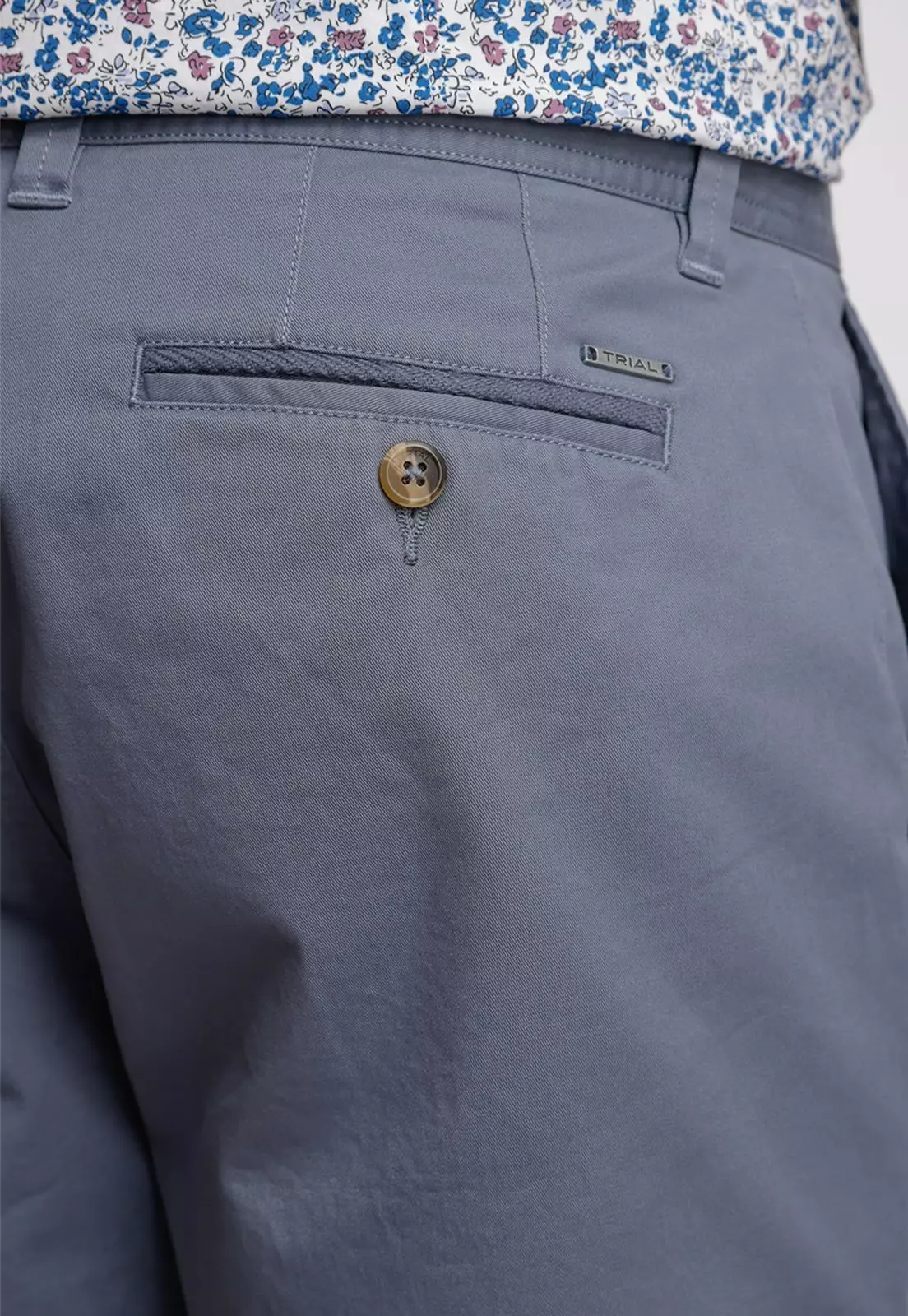 Shorts Hombre Slim Fit Valerio Algodón Petróleo-2