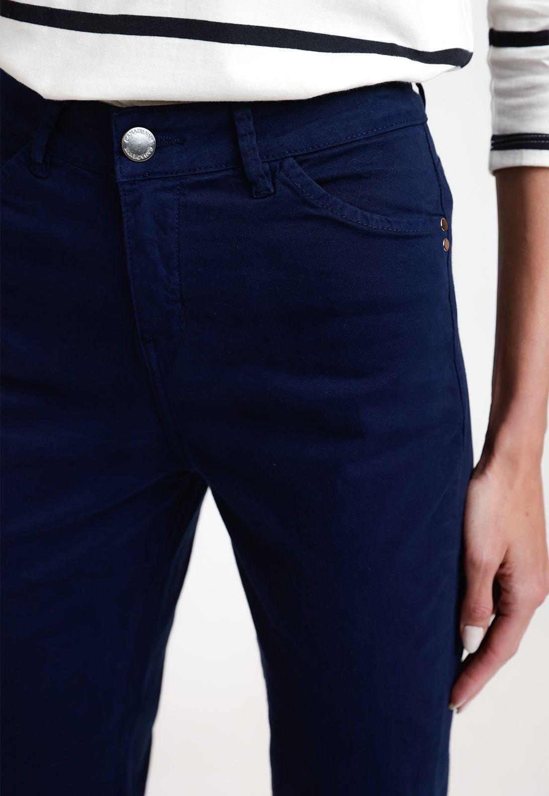 Pantalón De Mujer Modelo Ely 24 Color Azul-2