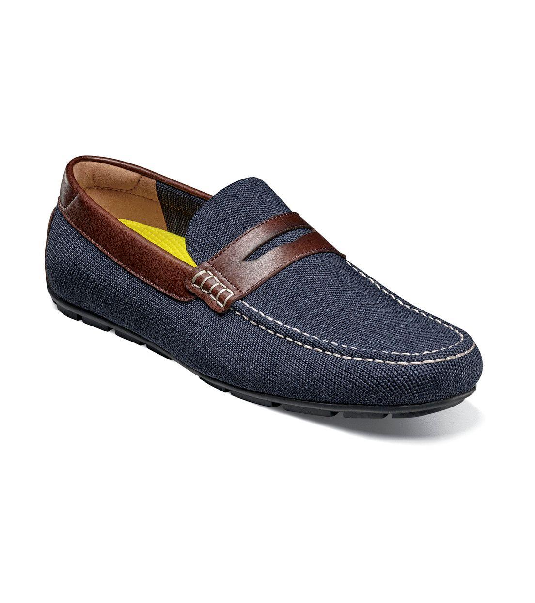 Mocasines Casual Motor Knit Penny Azul-0
