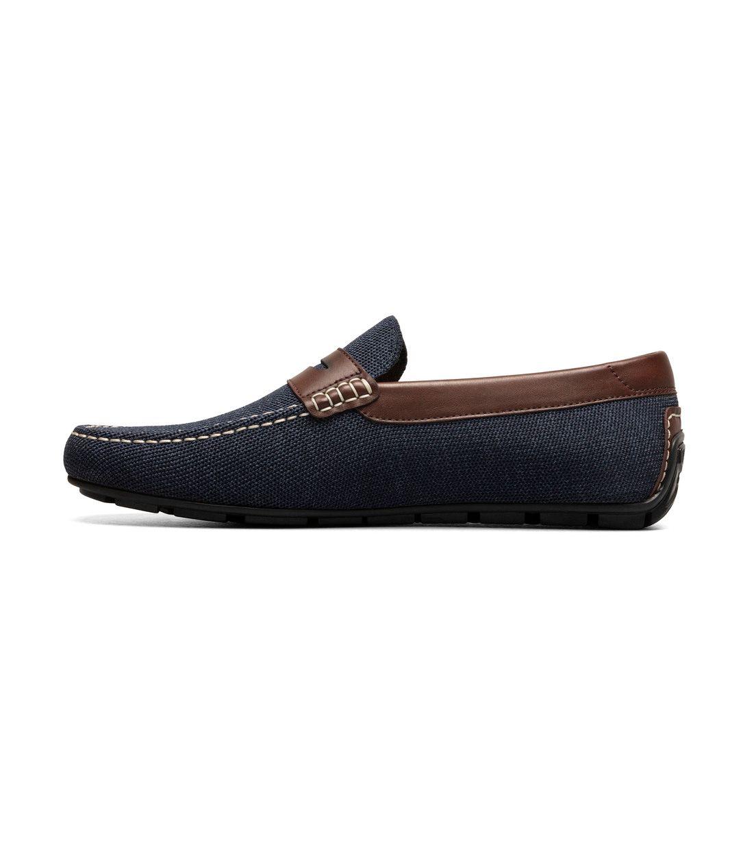 Mocasines Casual Motor Knit Penny Azul-4