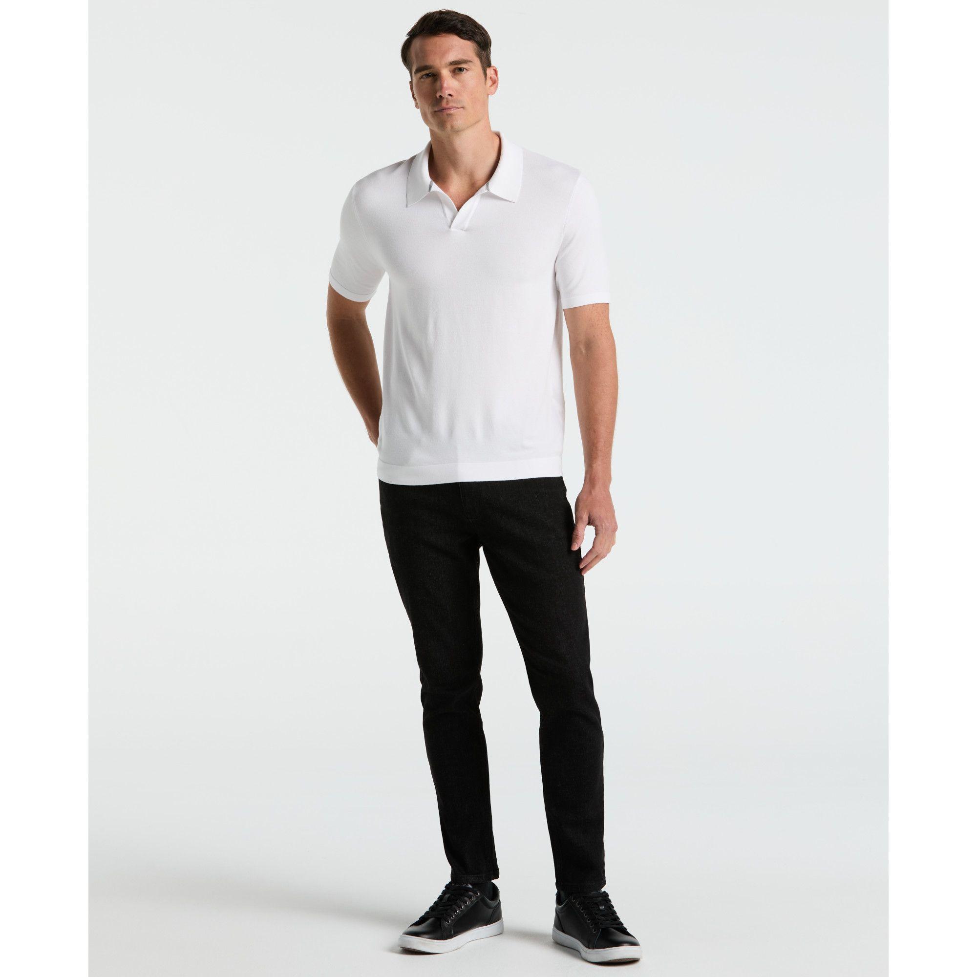 Polera Hombre Polo Manga Corta Blanco 4KSG7218-3