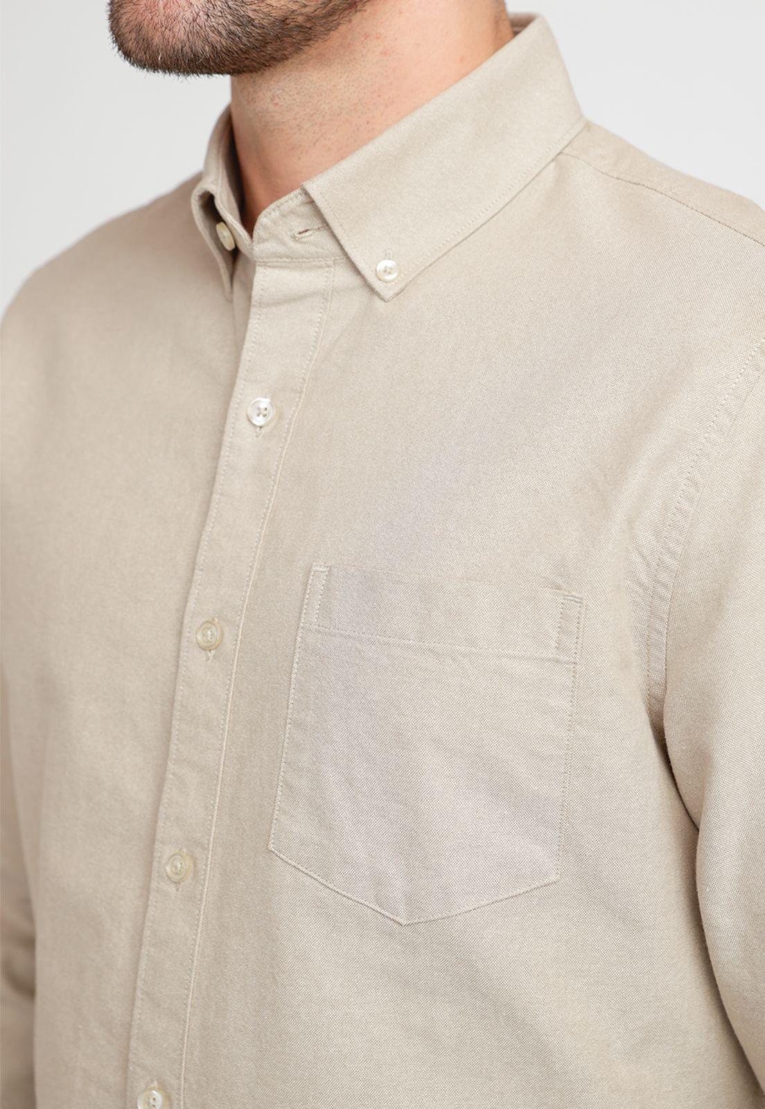 Camisa Hombre Oxford Khaki-2