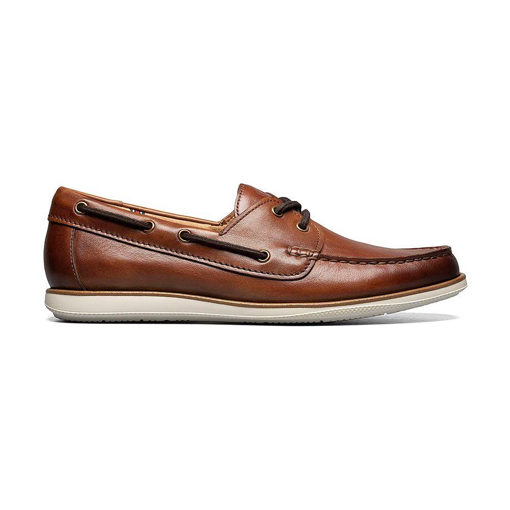 Mocasines Atlantic Moc Toe Boat Shoe Cognac-2