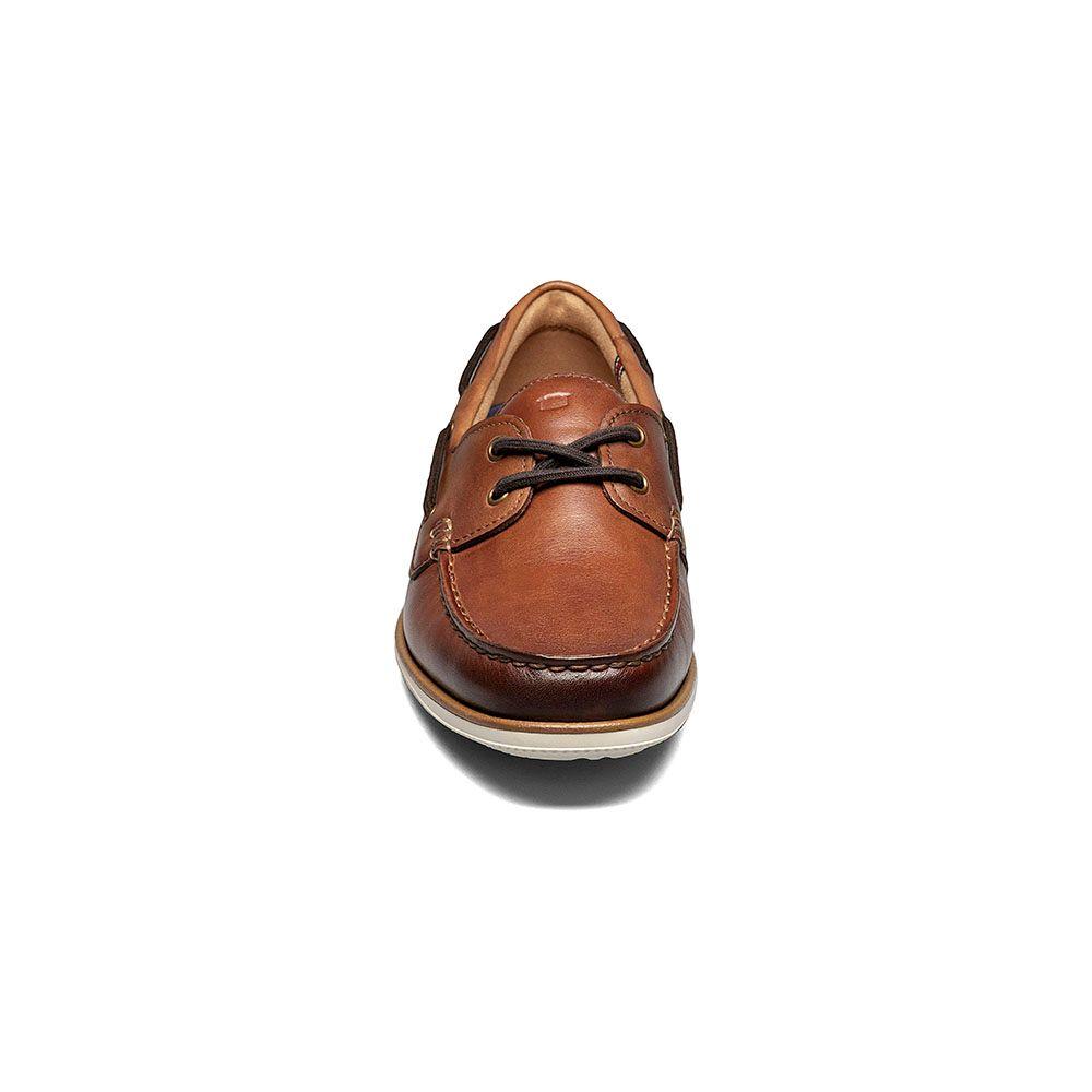 Mocasines Atlantic Moc Toe Boat Shoe Cognac-4