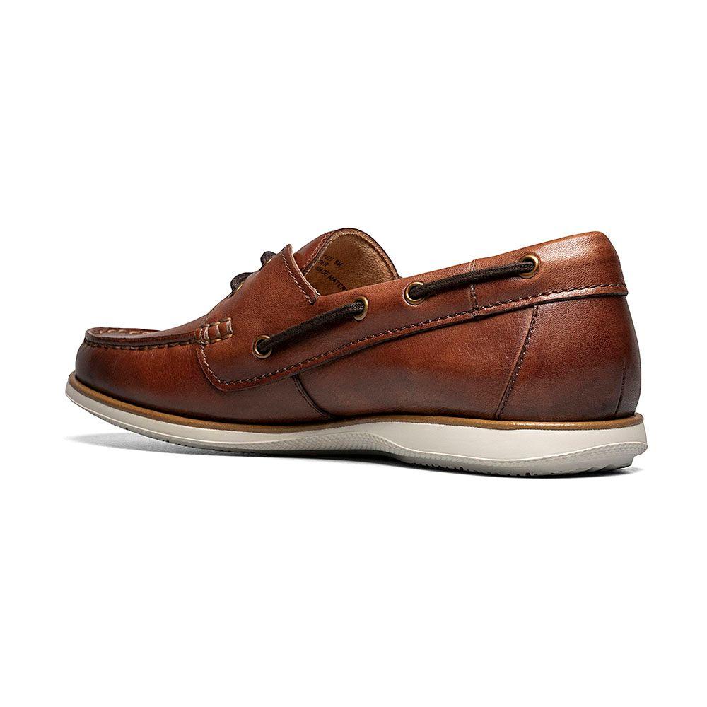 Mocasines Atlantic Moc Toe Boat Shoe Cognac-7