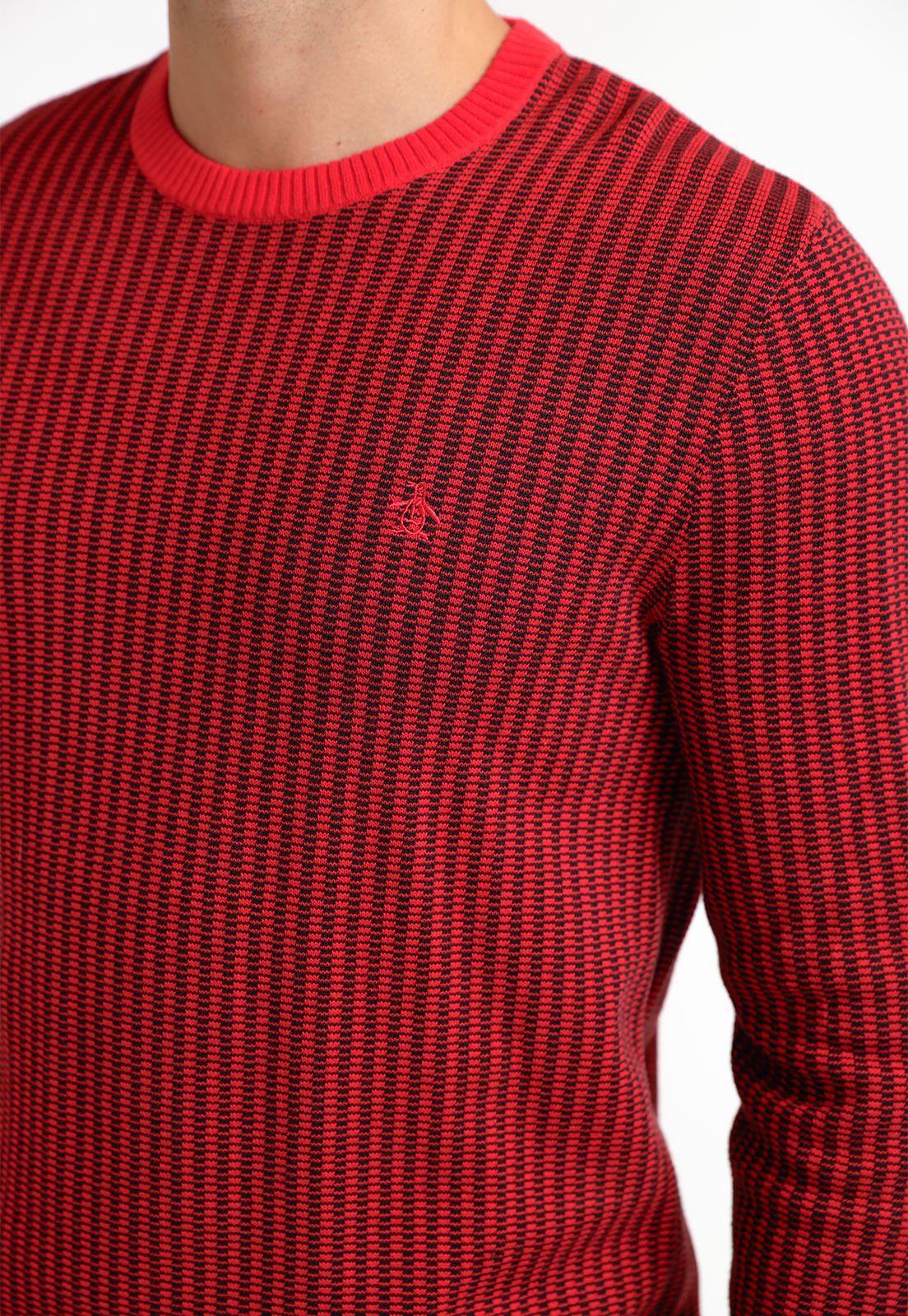 Sweater Hombre Algodón Rojo-2