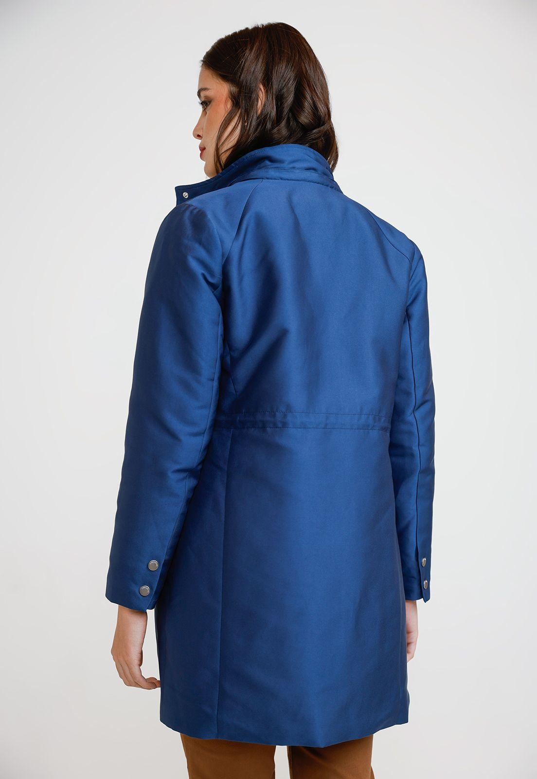 Parka Gruesa Mujer Poliéster Azul-1