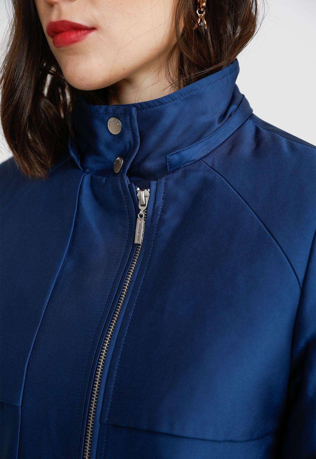Parka Gruesa Mujer Poliéster Azul-3