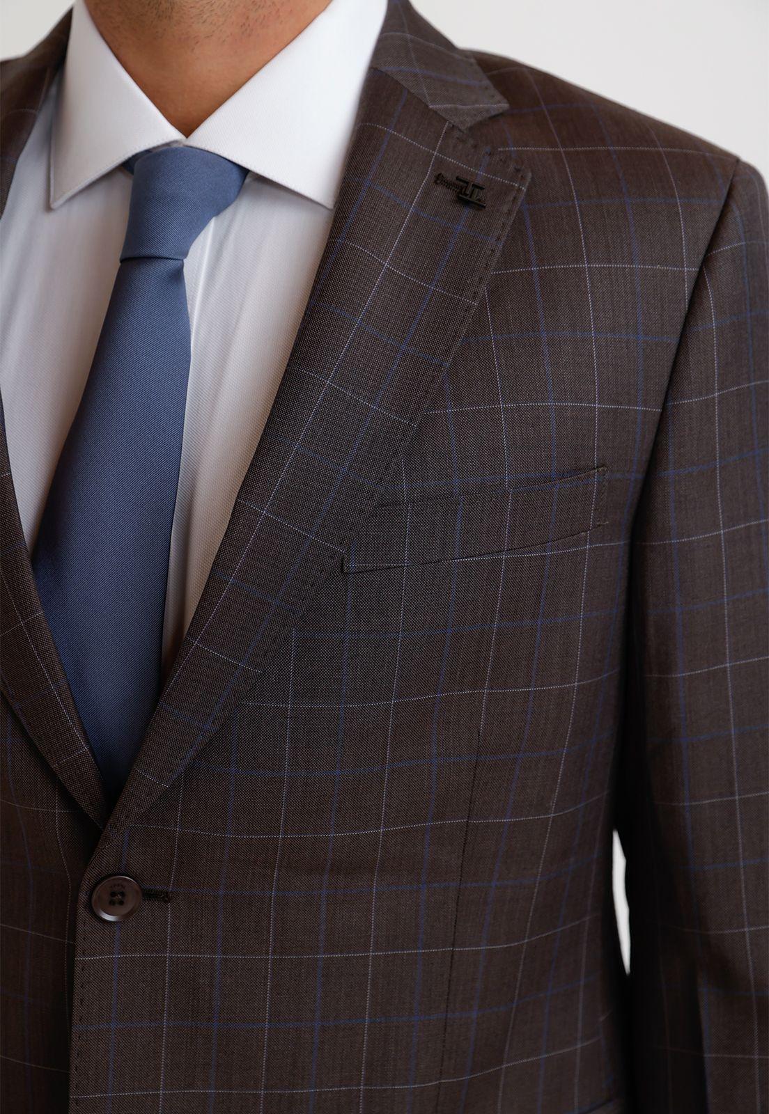 Traje Hombre Formal Executive Café-2