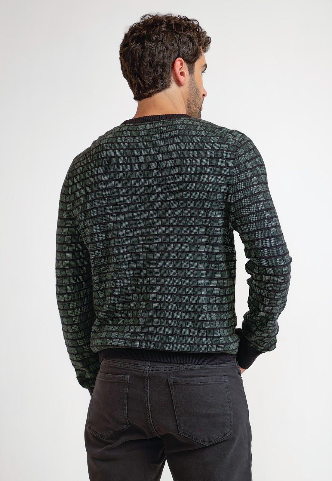 Sweater Hombre Algodón Diseño Verde-1