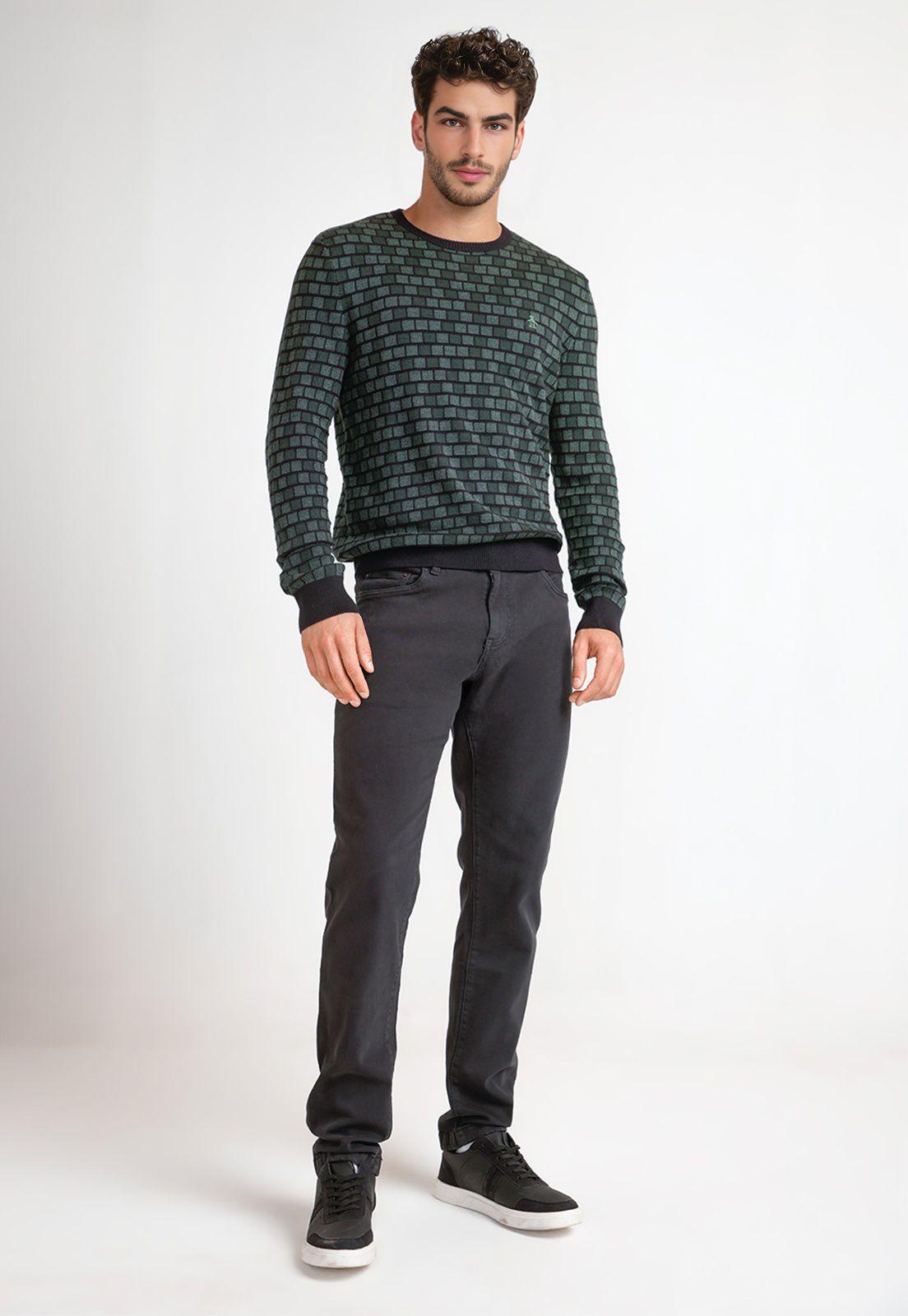 Sweater Hombre Algodón Diseño Verde-3