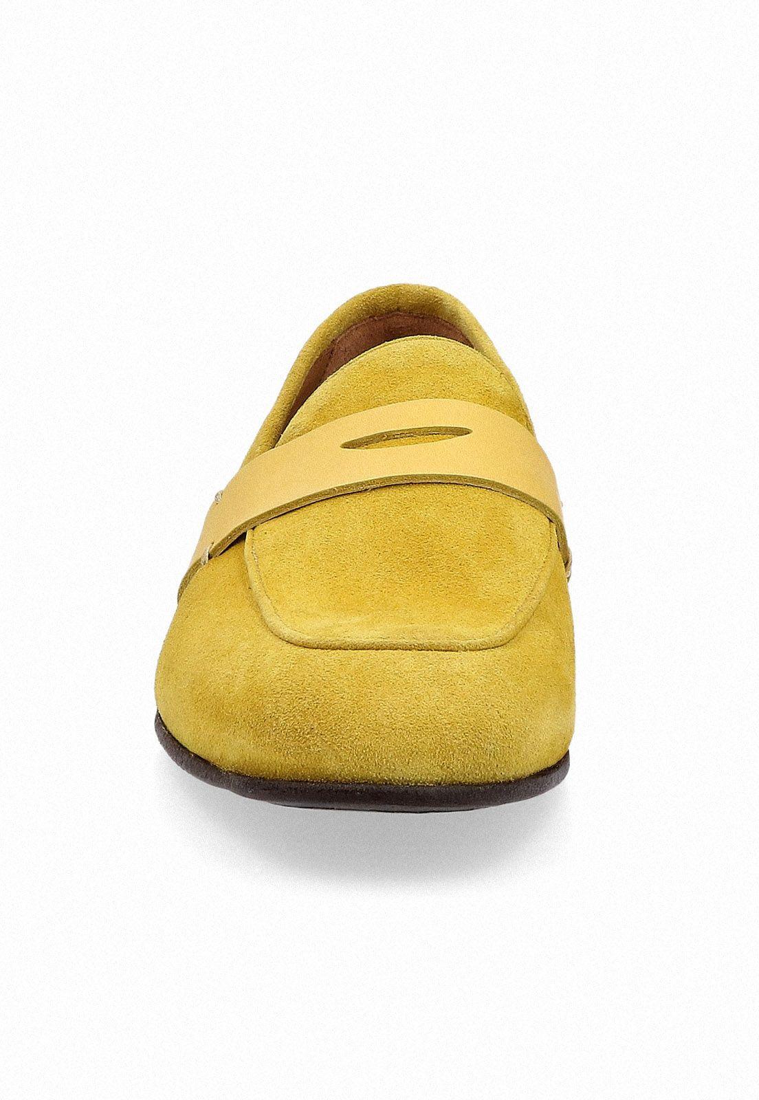 Mocasines Casual Italianos Proceno Moc Toe Amarillo-2