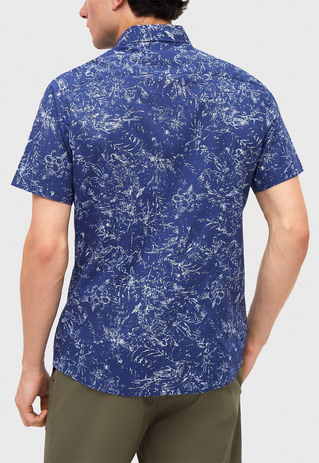 Camisa Casual Bush Azul-1