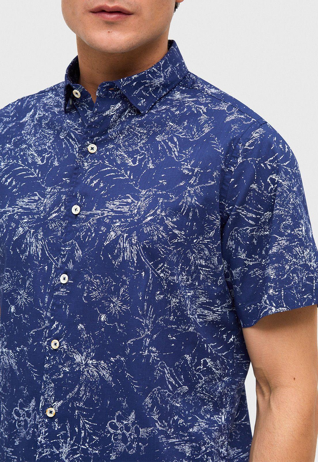Camisa Casual Bush Azul-2