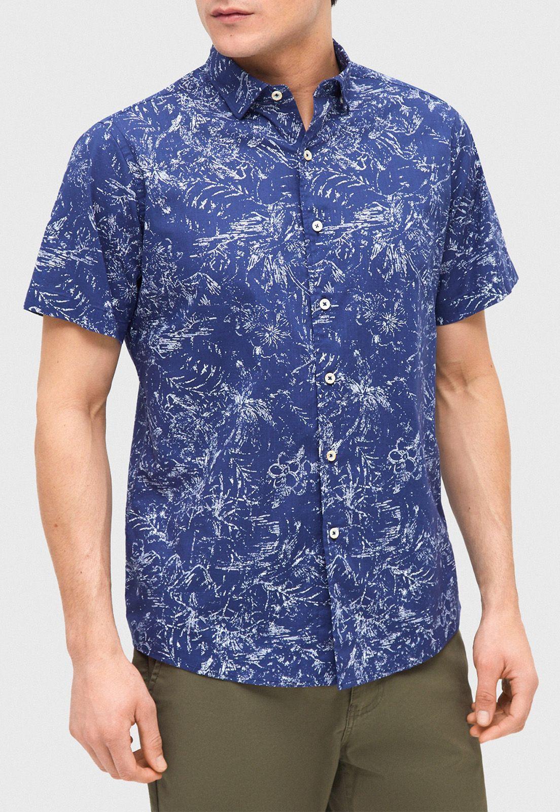 Camisa Casual Bush Azul-0