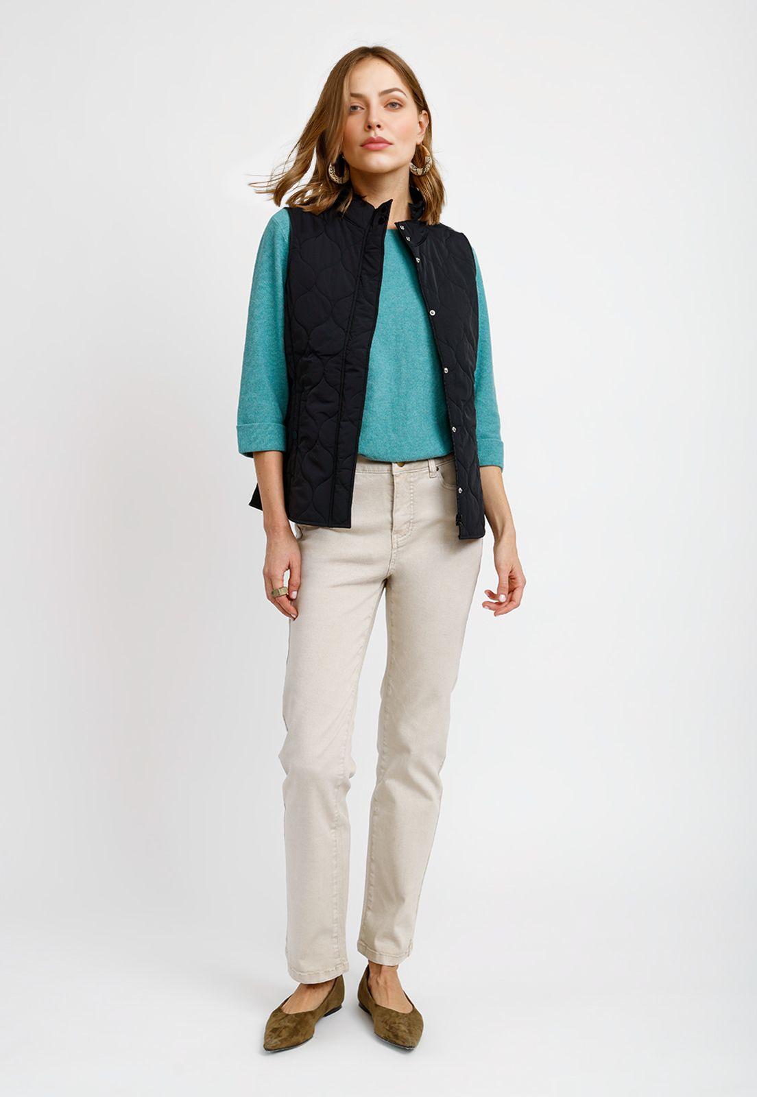 Parka Sin Mangas Negro Sauce Mujer-3