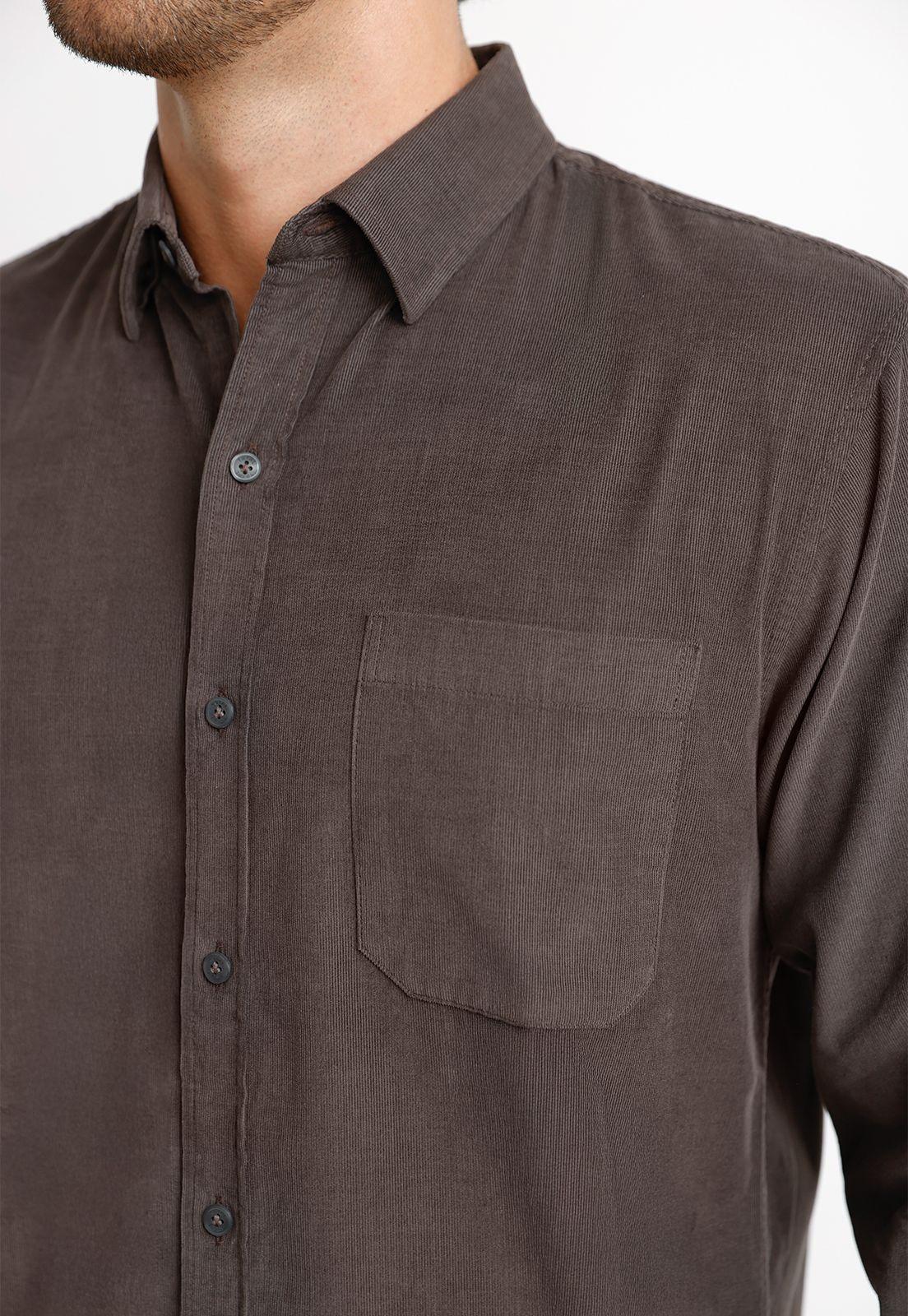 Camisa Cotelé ML Hombre Burgos Gris-2