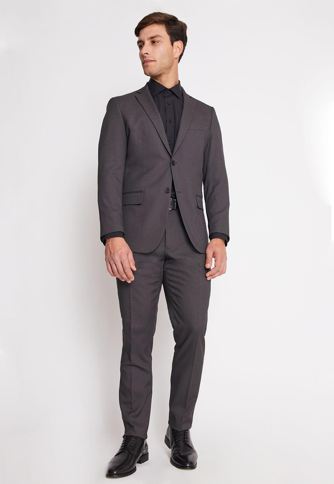 Traje Formal Básico Slim Fantasía Marengo-0