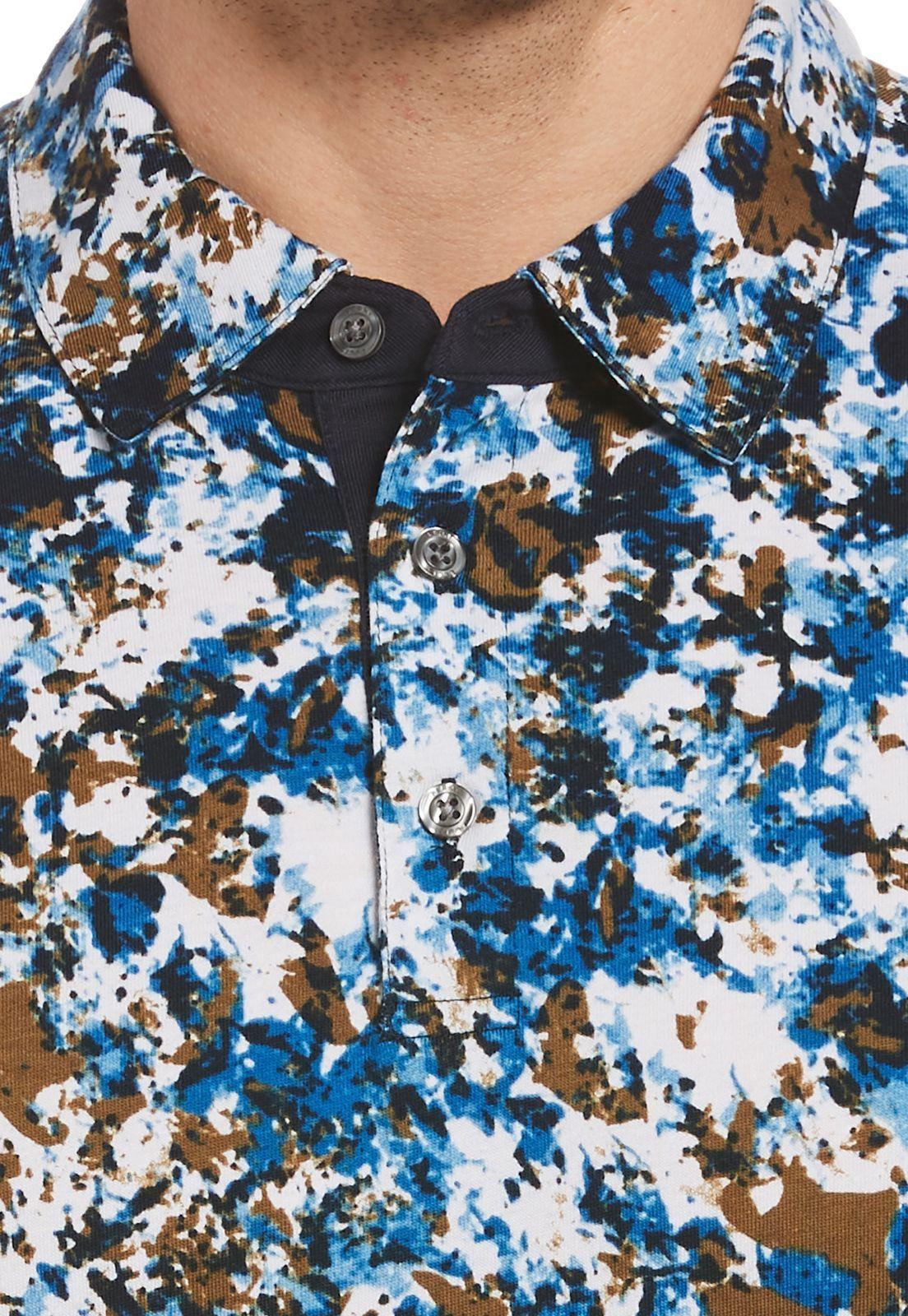 Polera Polo Ultra Soft Estampado Abstracto-2