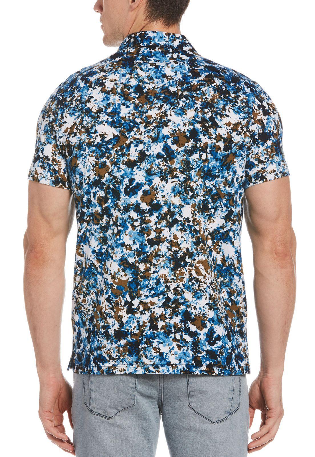 Polera Polo Ultra Soft Estampado Abstracto-1