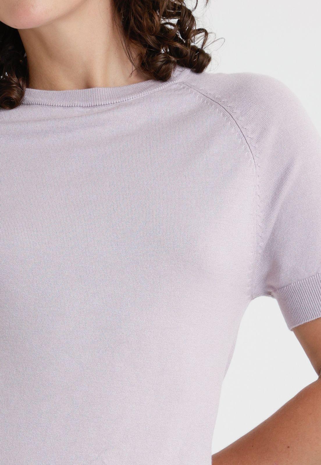 Polera De Mujer Modelo Nidos Color Malva-2